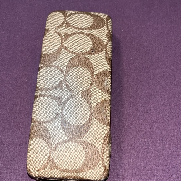 Coach vintage hard shell hinged eyeglass case. GUC - Picture 3 of 6